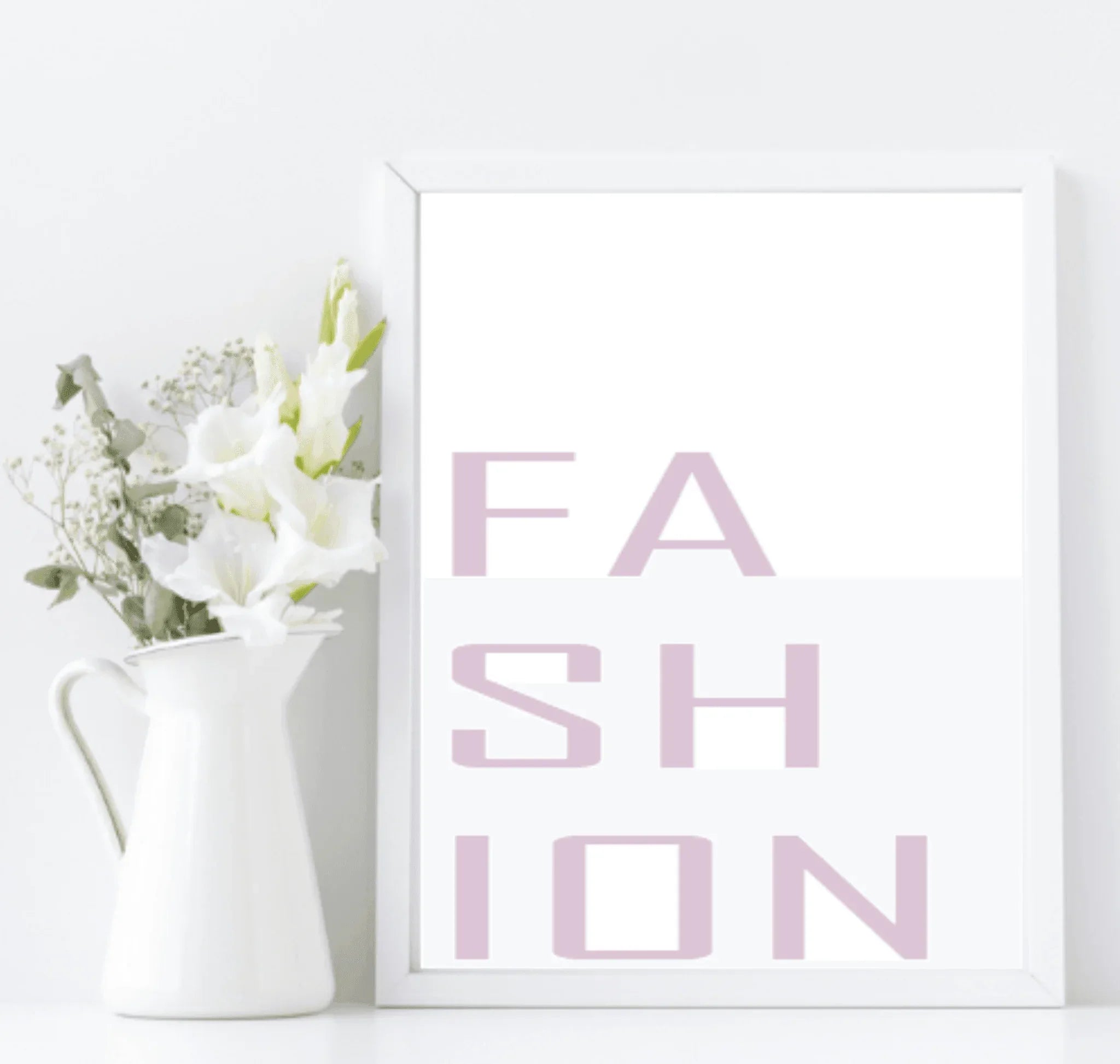 FASHION Typography Print | Dressing Room Wall Art | Customisable - Larosier Prints