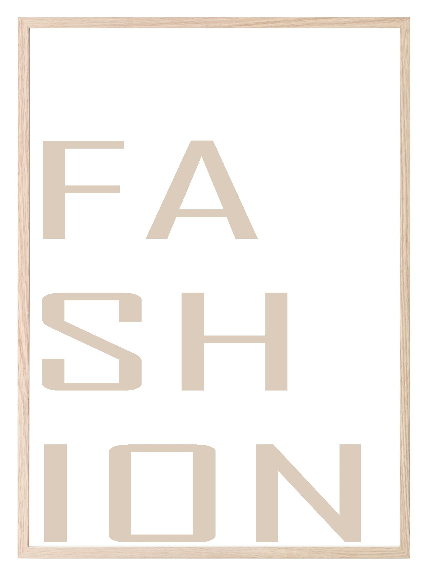 FASHION Typography Print | Dressing Room Wall Art | Customisable