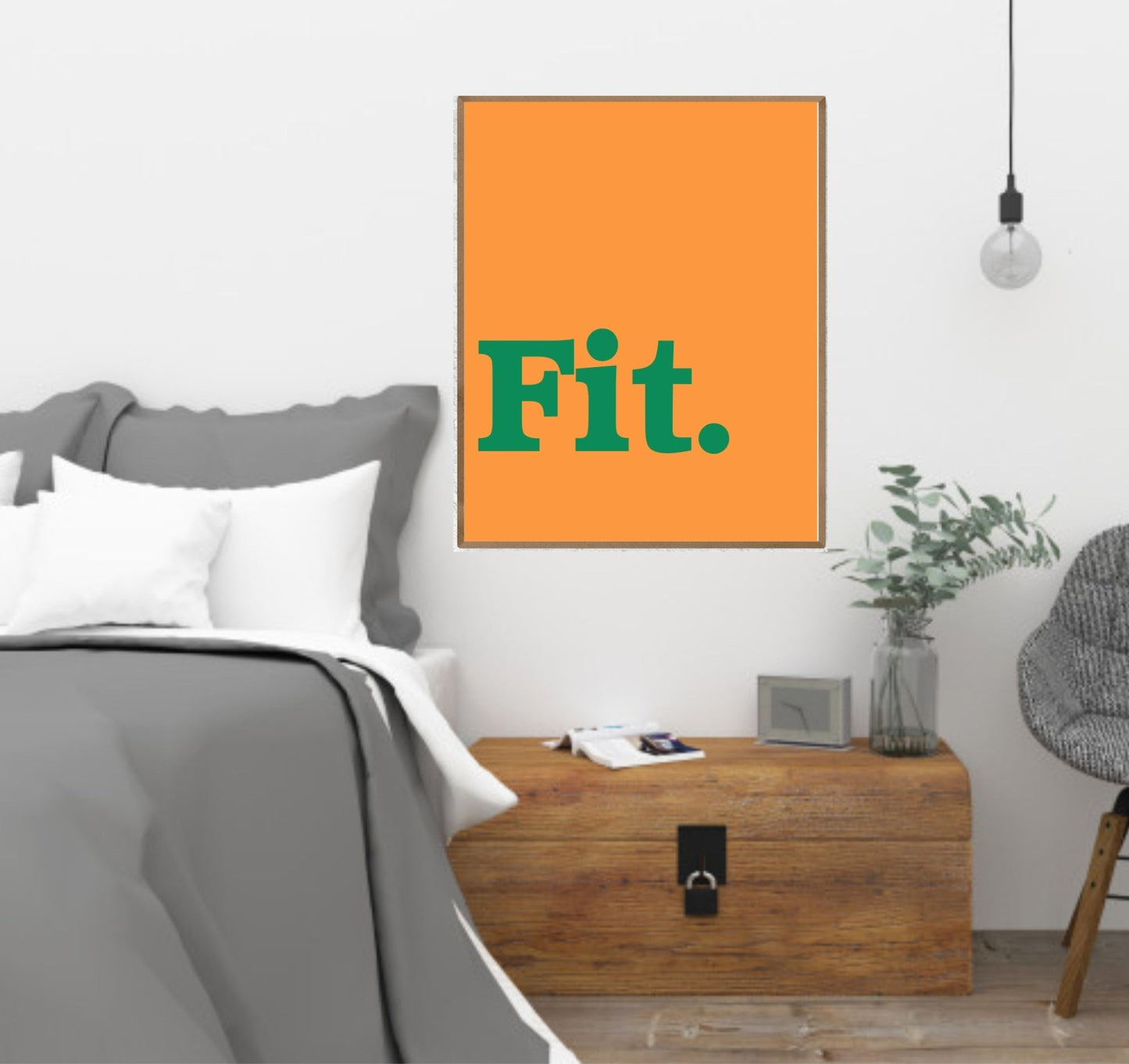 Fit Print | Bright Wall Art | Customisable