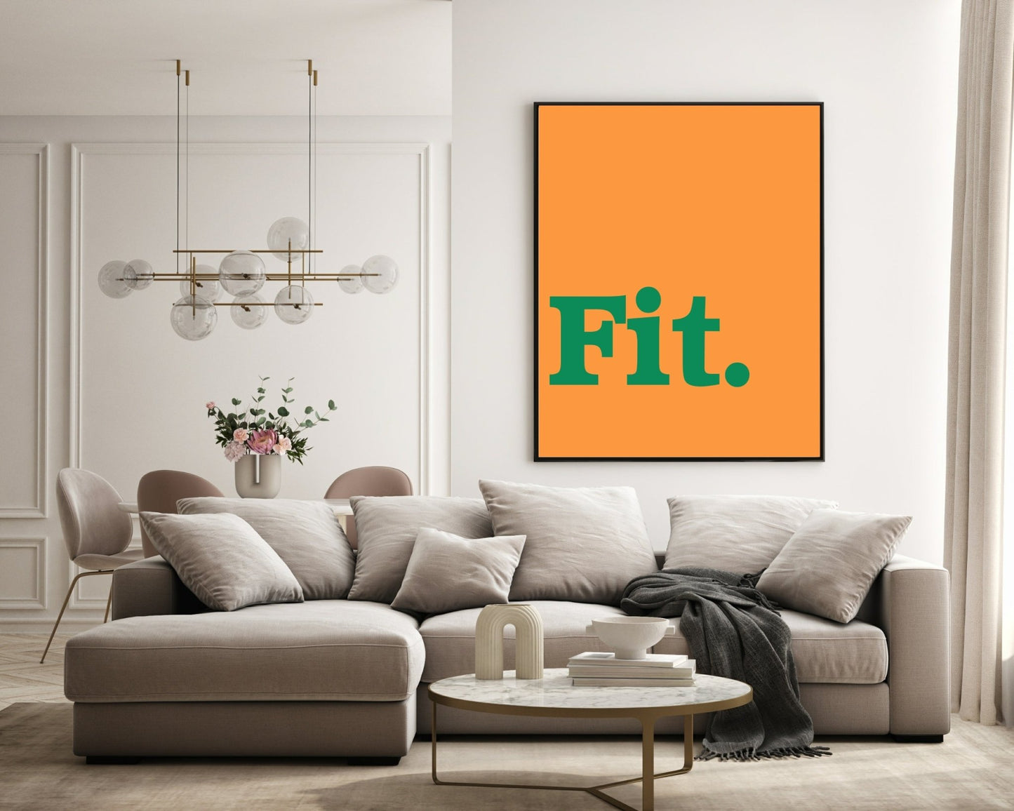 Fit Print | Bright Wall Art | Customisable