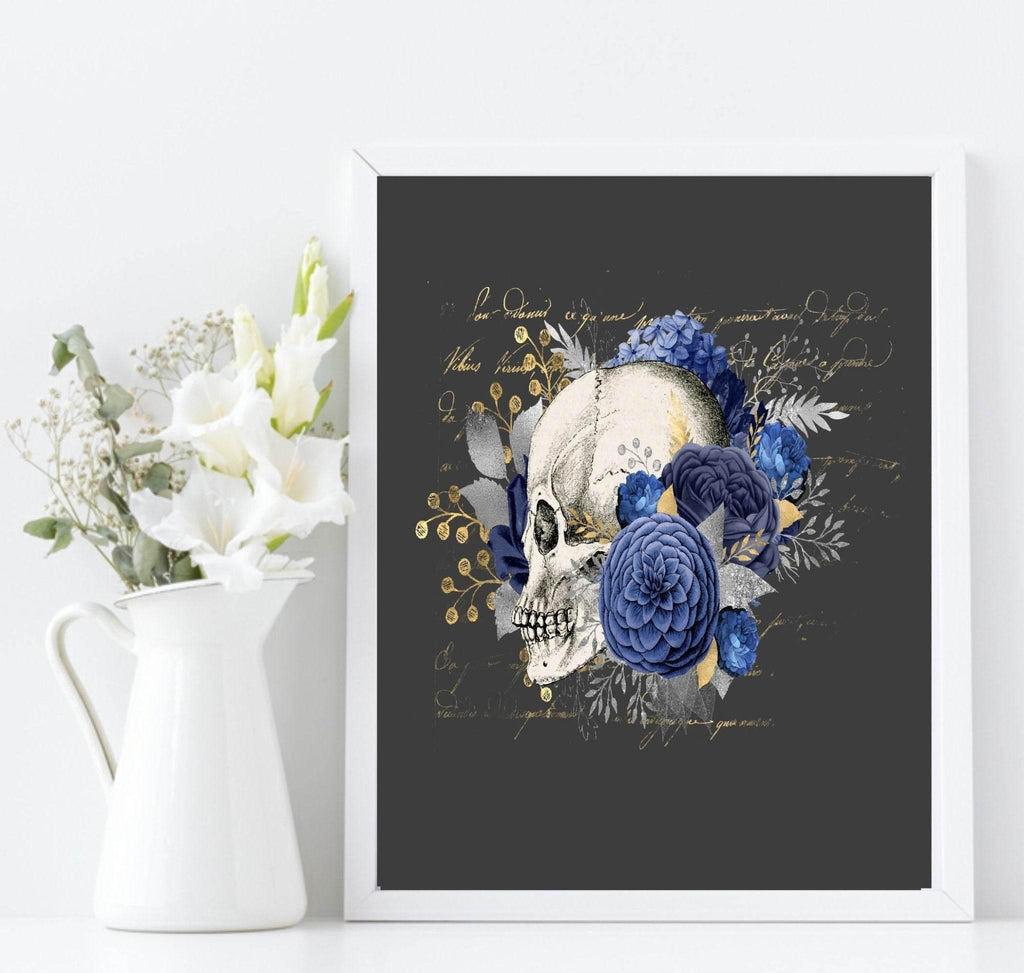 Floral Skull Prints | Collection Of Sugar Skulls Wall Art - Larosier Prints