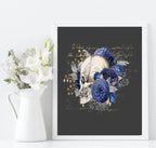 Floral Skull Prints | Collection Of Sugar Skulls Wall Art - Larosier Prints