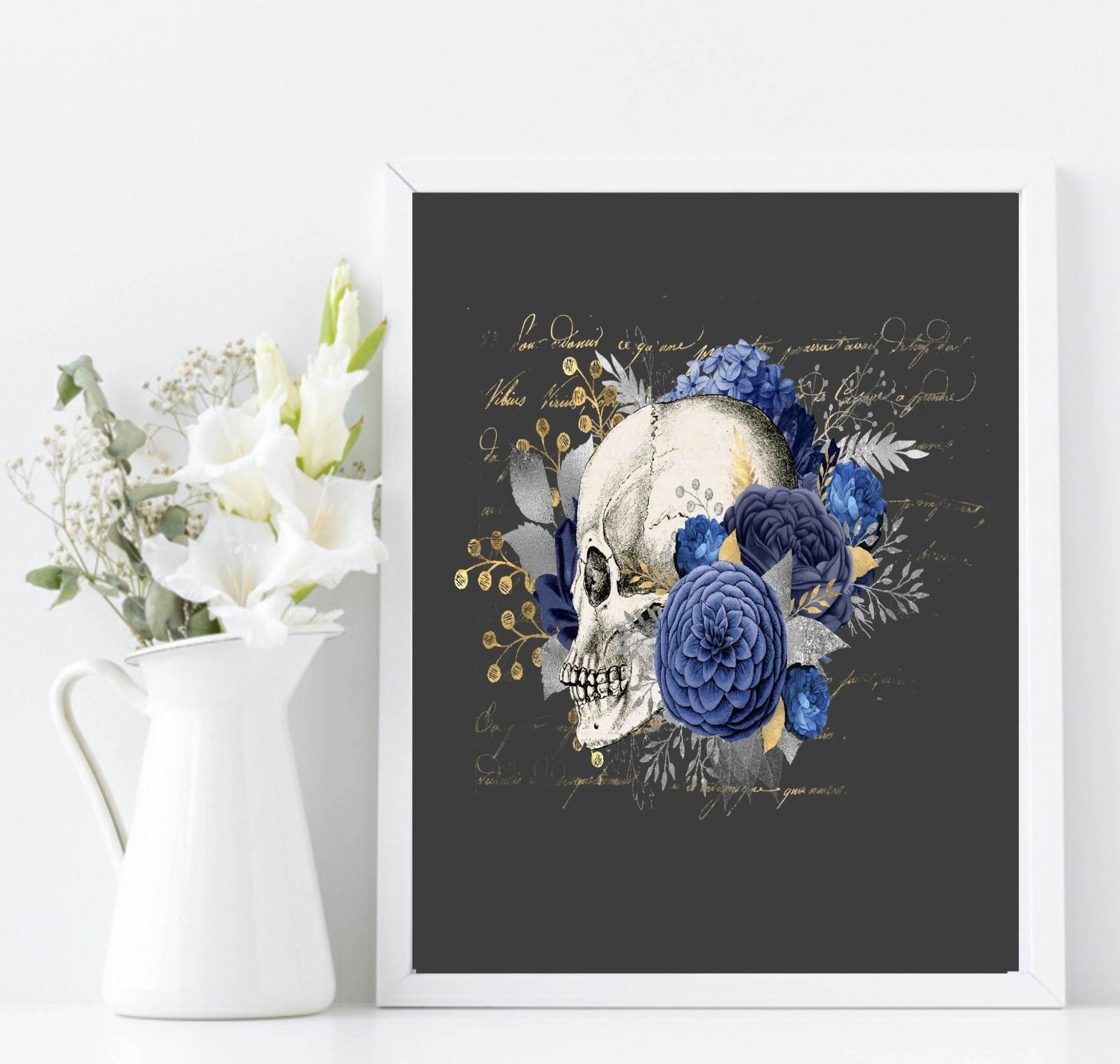 Floral Skull Prints | Collection Of Sugar Skulls Wall Art - Larosier Prints