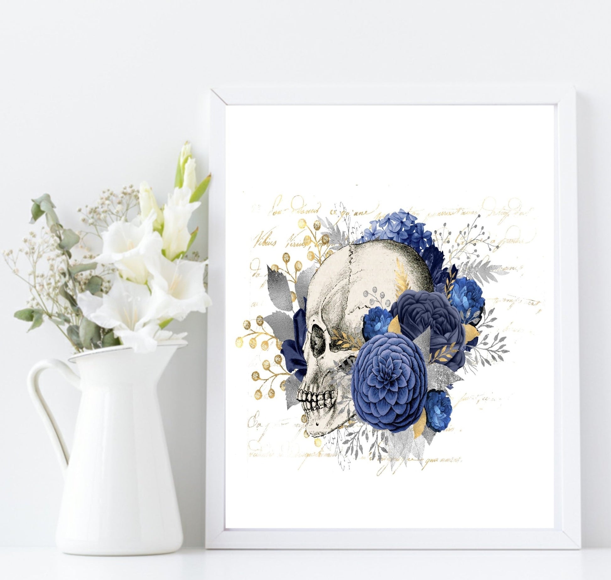 Floral Skull Prints | Collection Of Sugar Skulls Wall Art