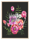 Floral Sweary Print | Hello You Wall Art - Larosier Prints