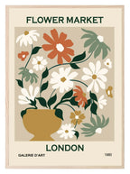 Flower Market London Print | Modern Wall Art - Larosier Prints