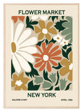 Flower Market New York Print | Modern Floral Wall Art - Larosier Prints