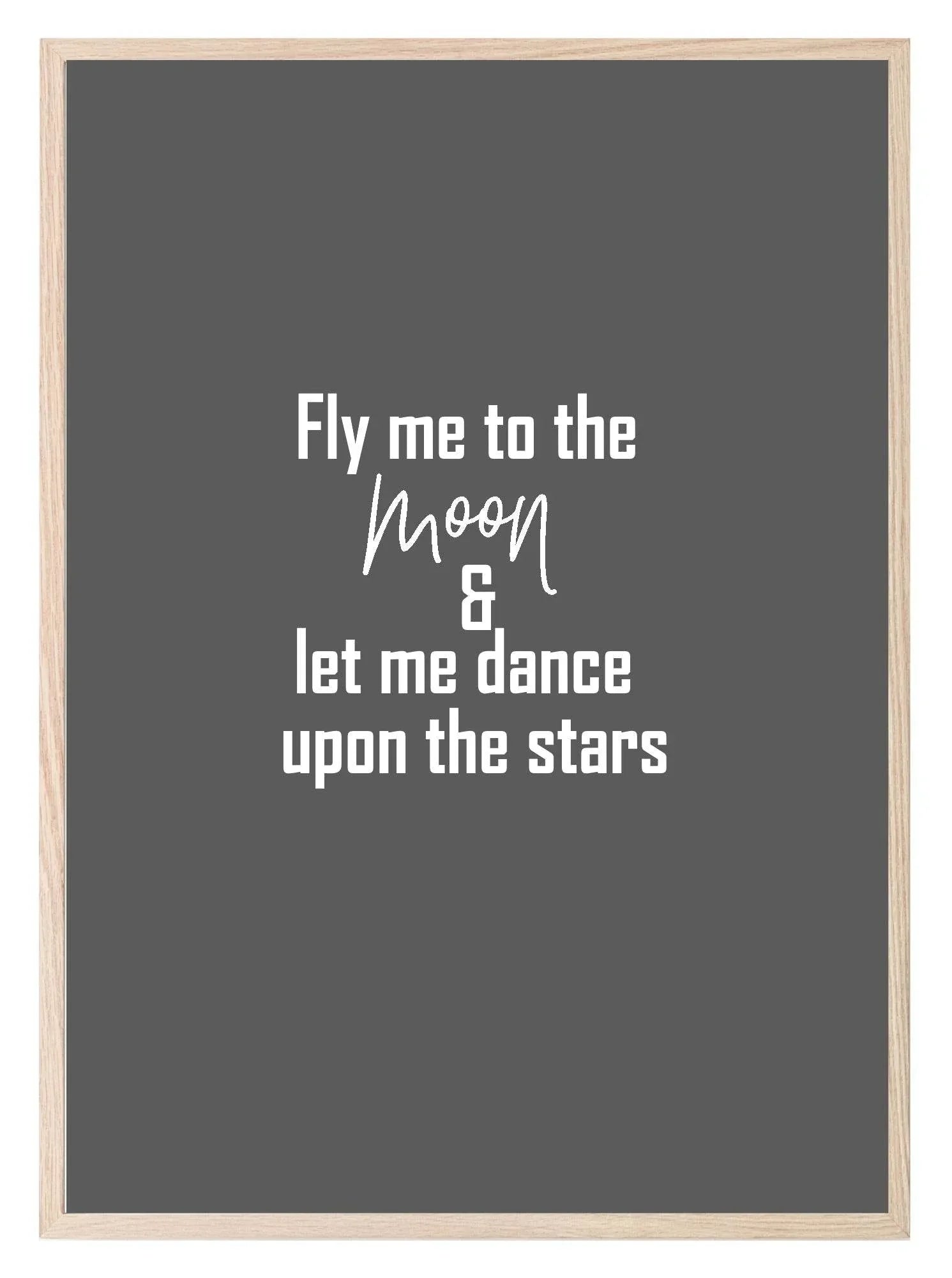 Fly Me To The Moon Print | Feel Good Wall Art| Customisable - Larosier Prints
