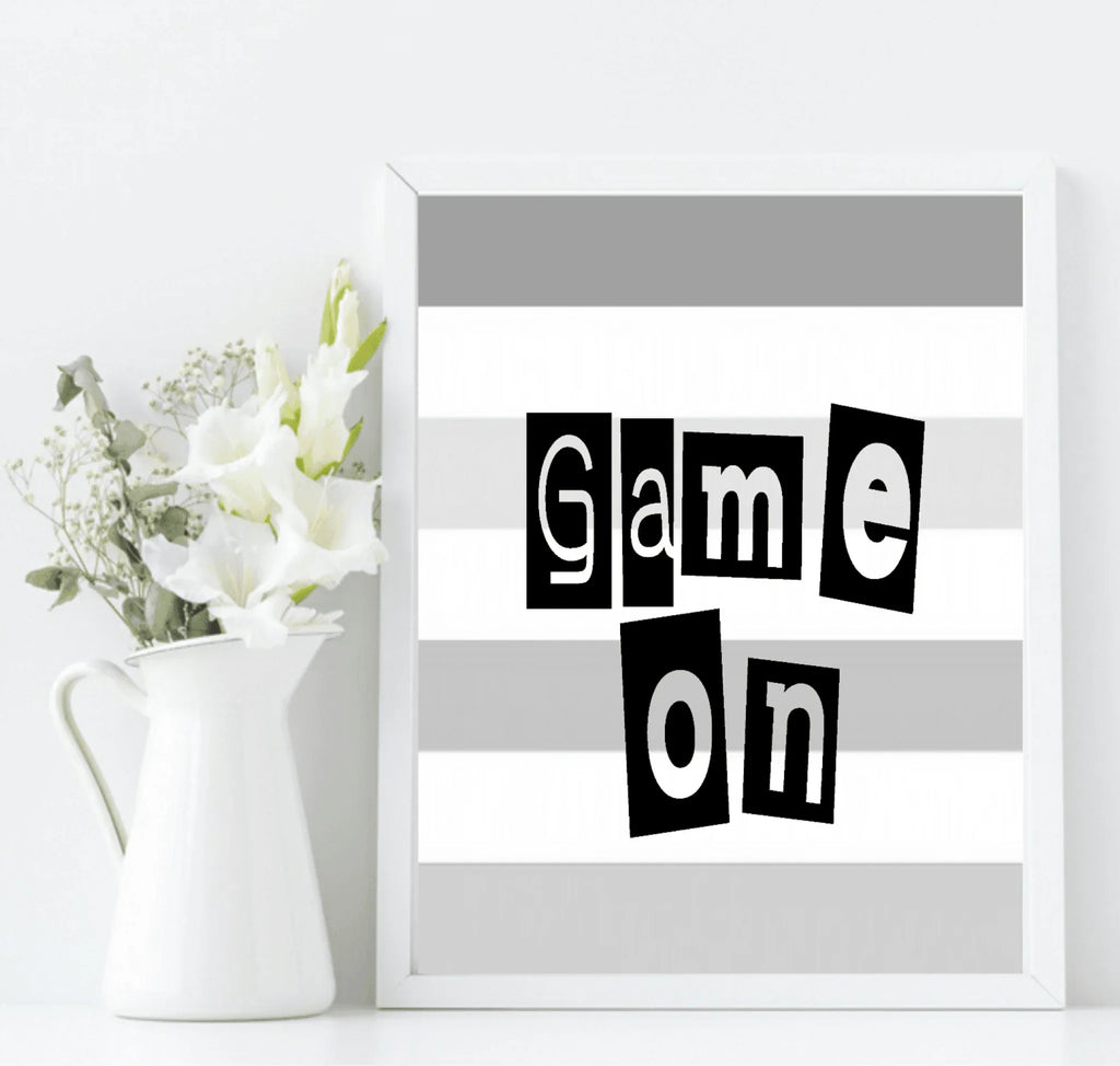 Game On Print | Gamers Wall Art - Larosier Prints