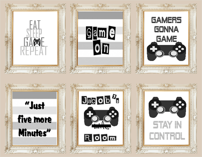 Gamer Print | Just 5 more Minutes | Gaming Wall Art