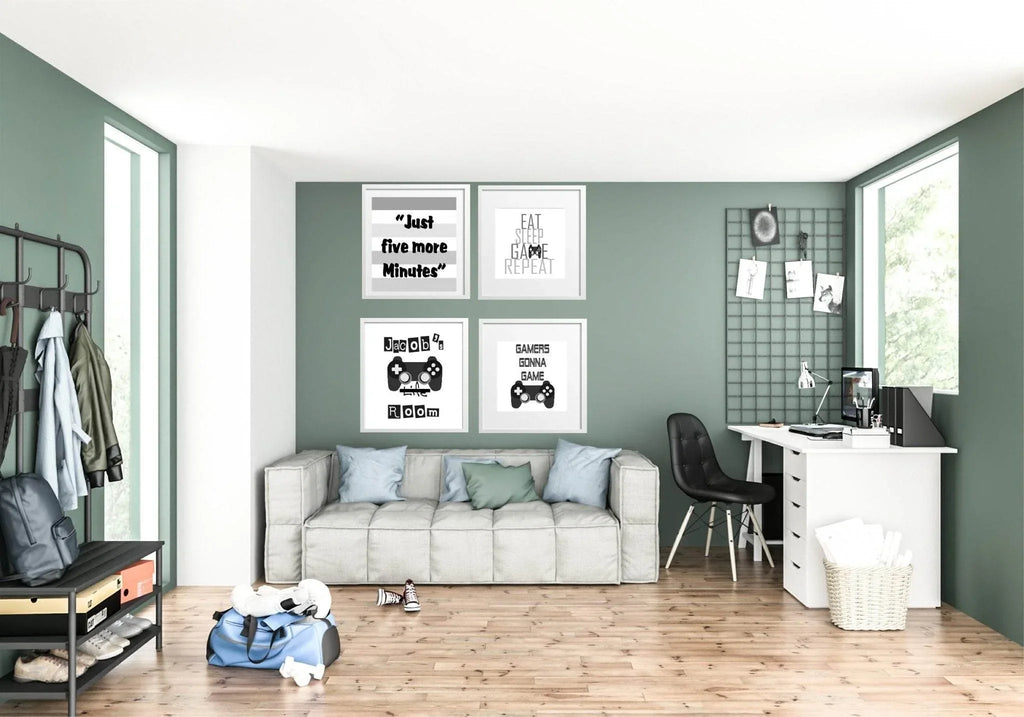 Gamer Print | Just 5 more Minutes | Gaming Wall Art - Larosier Prints