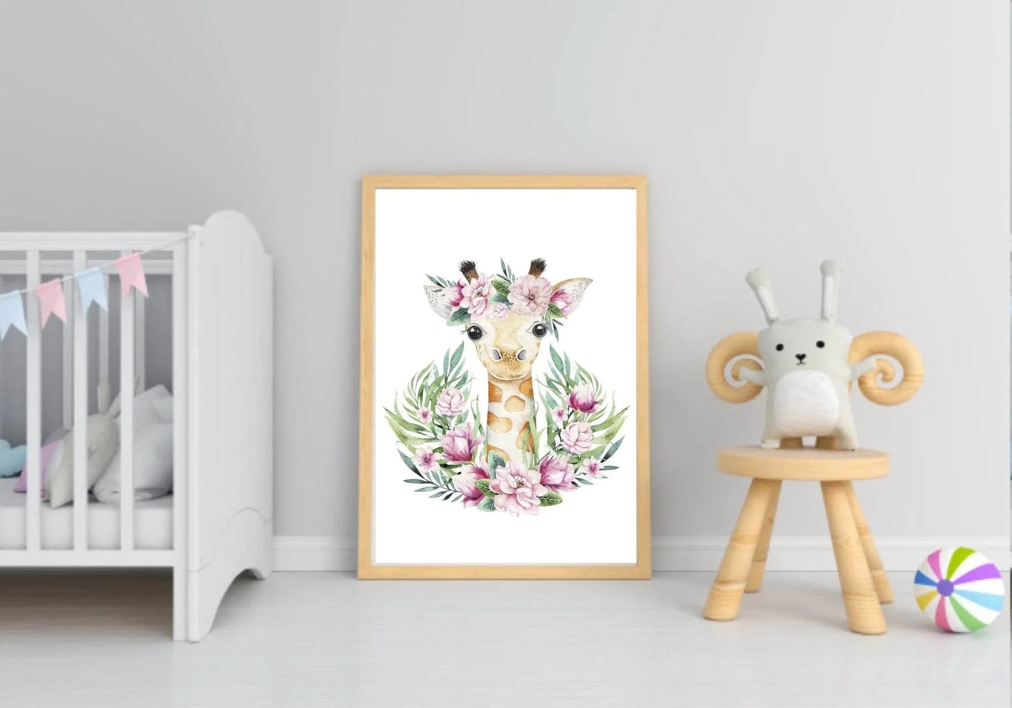 Collection Of Gilly The Giraffe Prints | Kids Animal Wall Art - Larosier Prints