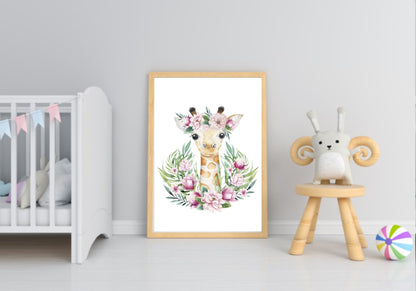 Collection Of Gilly The Giraffe Prints | Kids Animal Wall Art