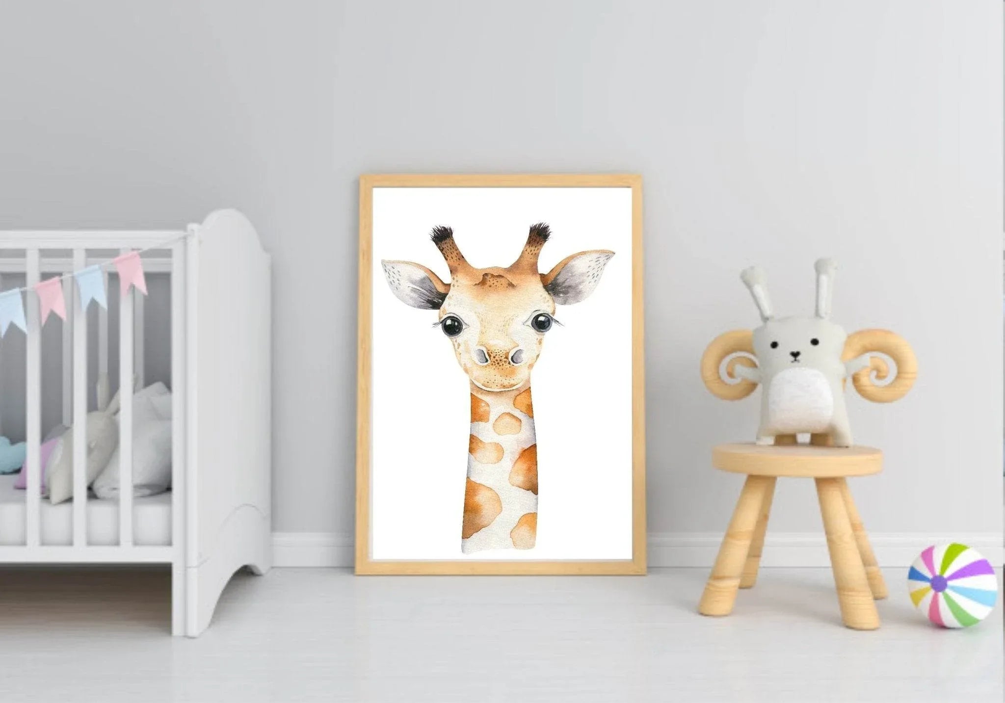 Collection Of Gilly The Giraffe Prints | Kids Animal Wall Art - Larosier Prints