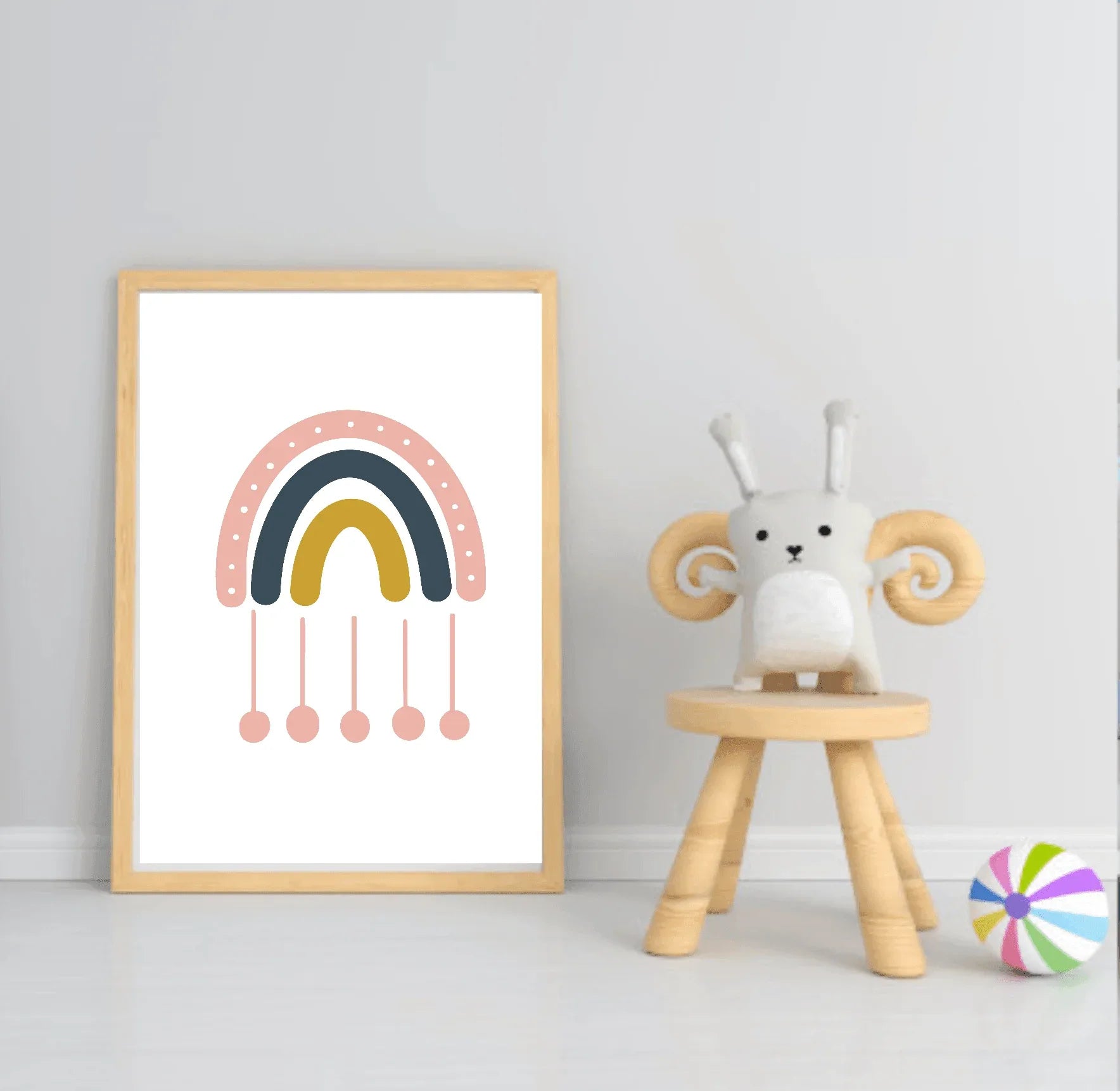 Girls Modern Rainbow Magic Prints | Collection Of Nursery and Playroom Wall Art - Larosier Prints