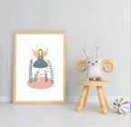 Girls Modern Rainbow Magic Prints | Collection Of Nursery and Playroom Wall Art - Larosier Prints
