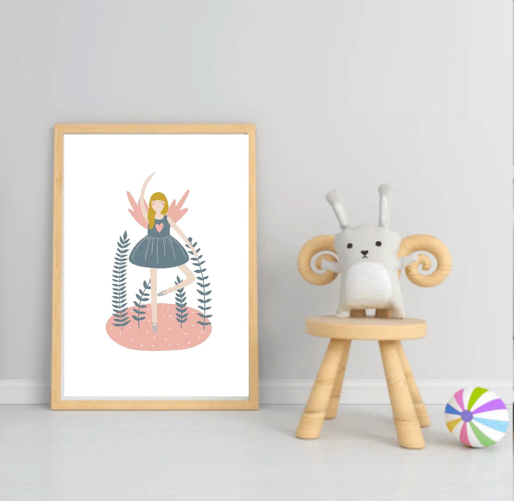 Girls Modern Rainbow Magic Prints | Collection Of Nursery and Playroom Wall Art - Larosier Prints