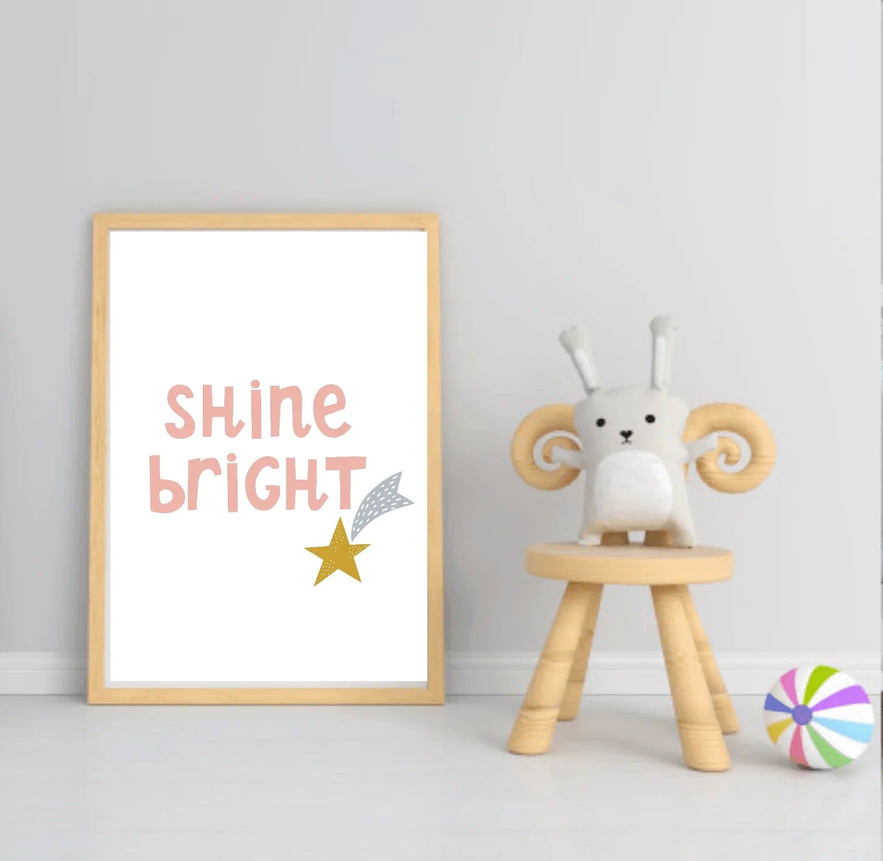 Girls Modern Rainbow Magic Prints | Collection Of Nursery and Playroom Wall Art - Larosier Prints