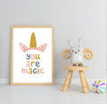 Girls Modern Rainbow Magic Prints | Collection Of Nursery and Playroom Wall Art - Larosier Prints