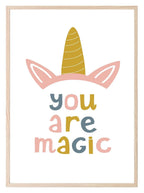 Girls Modern Rainbow Magic Prints | Collection Of Nursery and Playroom Wall Art - Larosier Prints