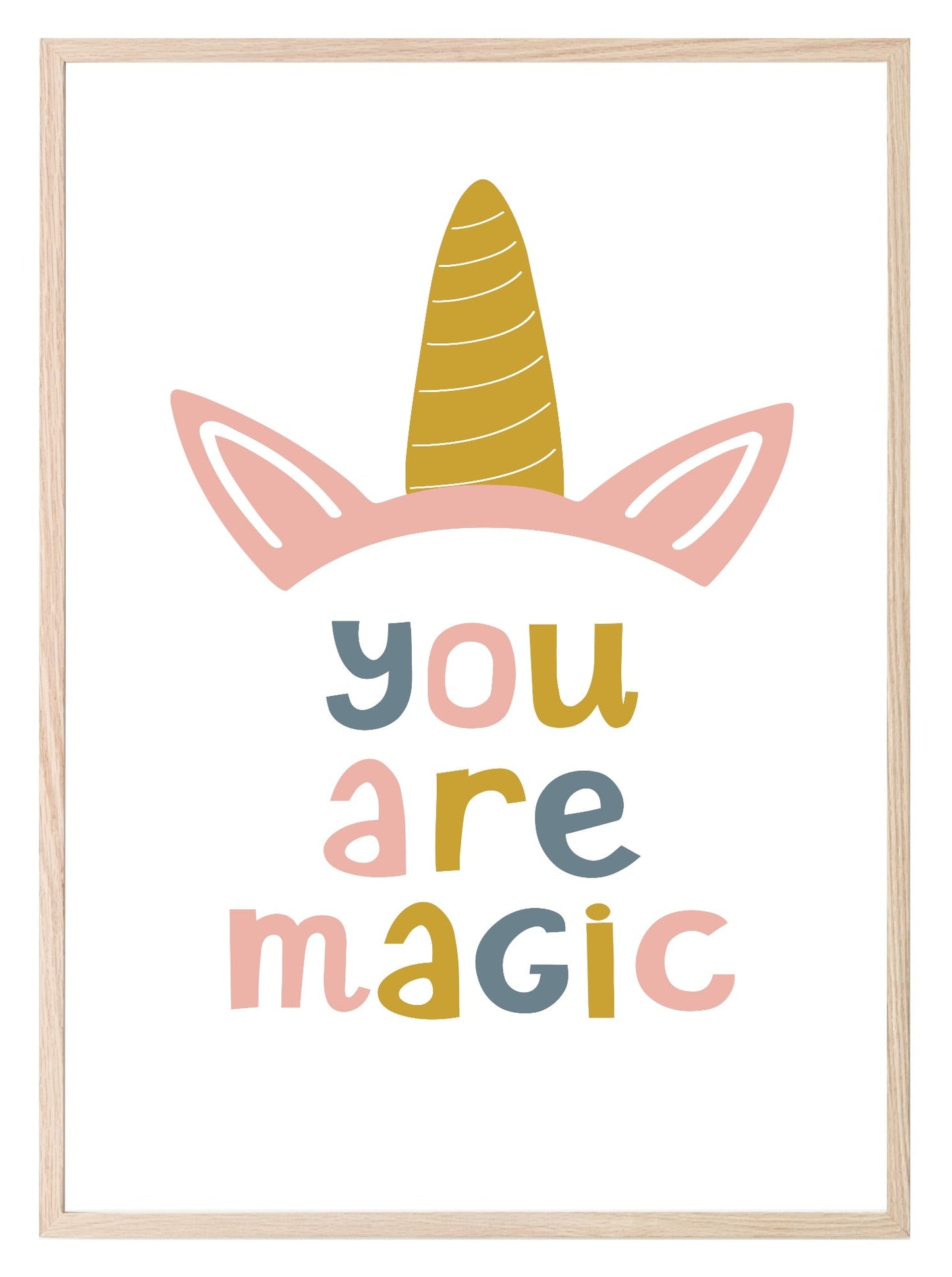 Girls Modern Rainbow Magic Prints | Collection Of Nursery and Playroom Wall Art