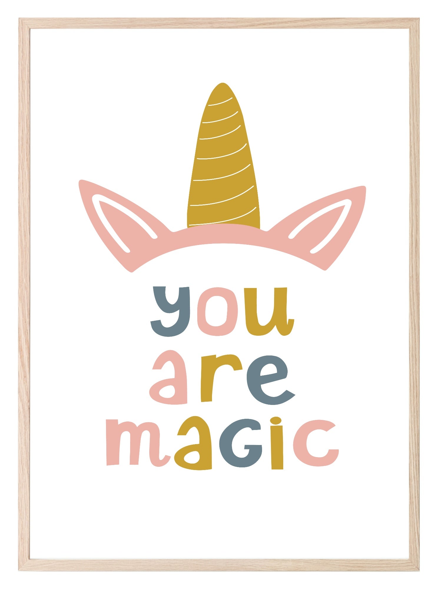 Girls Modern Rainbow Magic Prints | Collection Of Nursery and Playroom Wall Art