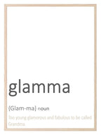 Glamma Print | Grandmother Wall Art | Customisable - Larosier Prints