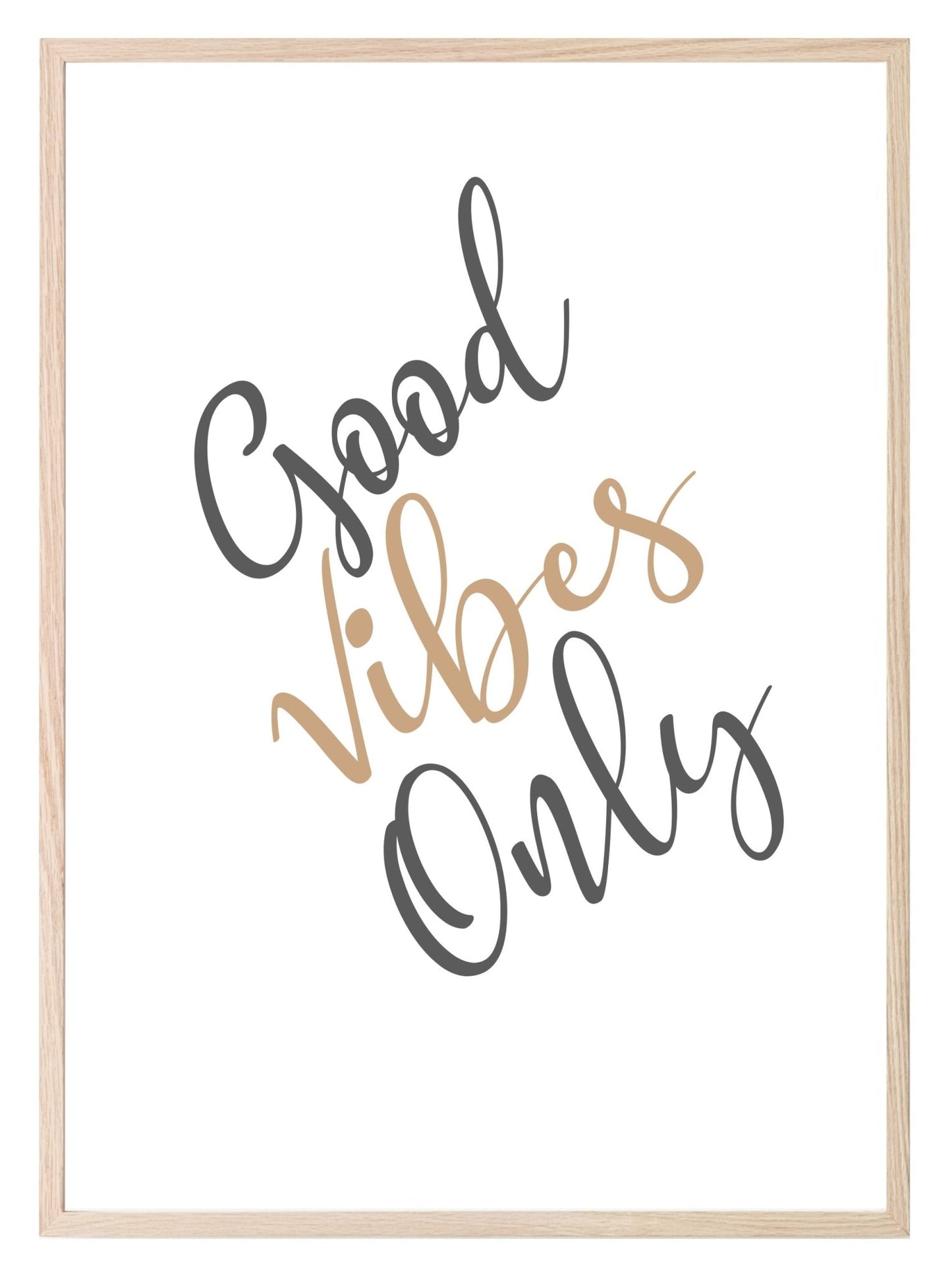 Good Vibes Only Print | Positive Wall Art | Customisable