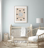 Goodnight Sweetheart Moon Print | Nursery Wall Art - Larosier Prints