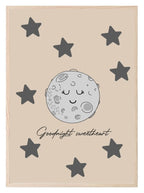 Goodnight Sweetheart Moon Print | Nursery Wall Art - Larosier Prints