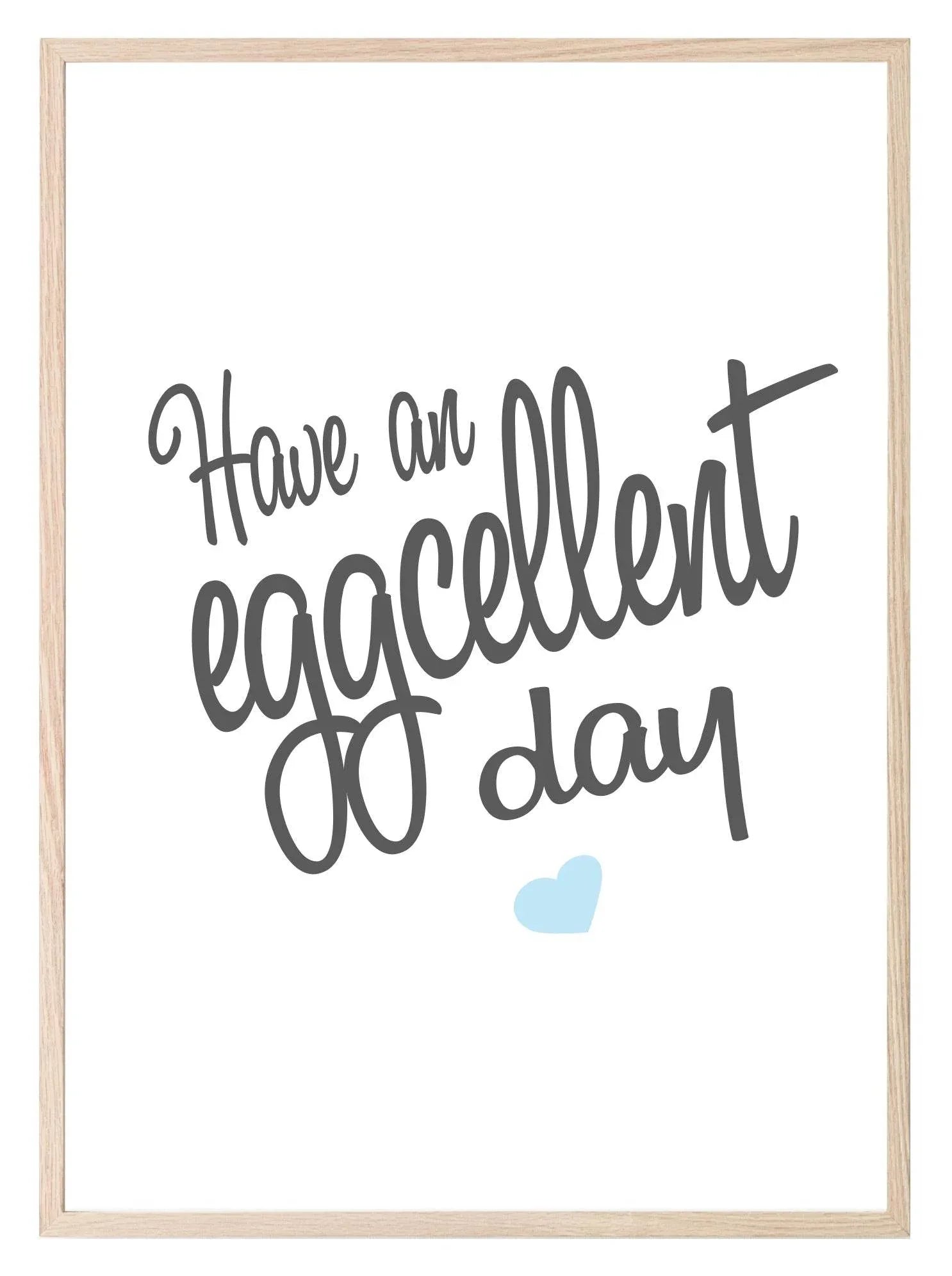 Have An EGGcellent Day | Easter Wall Art | Customisable - Larosier Prints