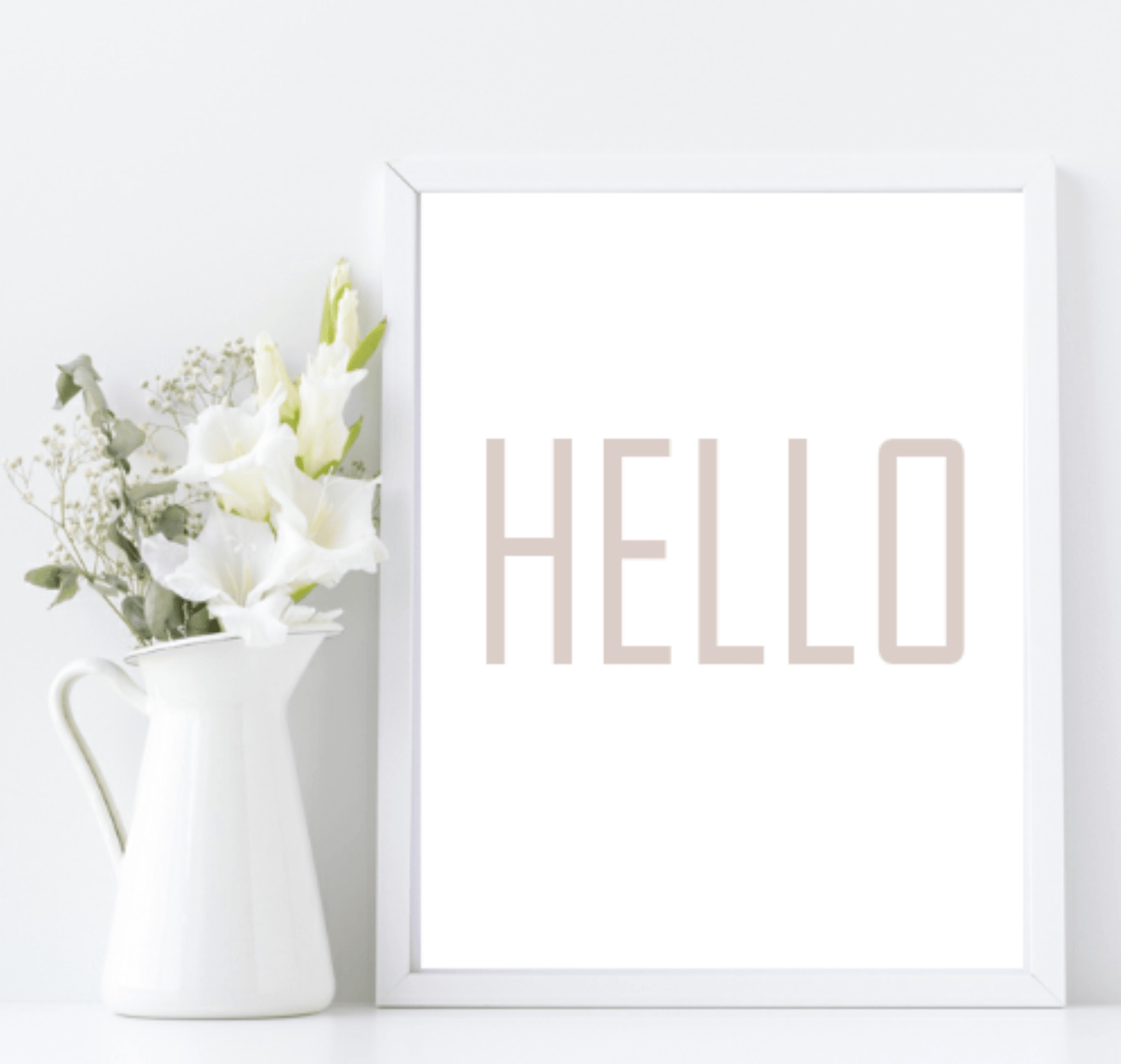 Hello Print | Hall & Entry Way Wall Art | Customisable