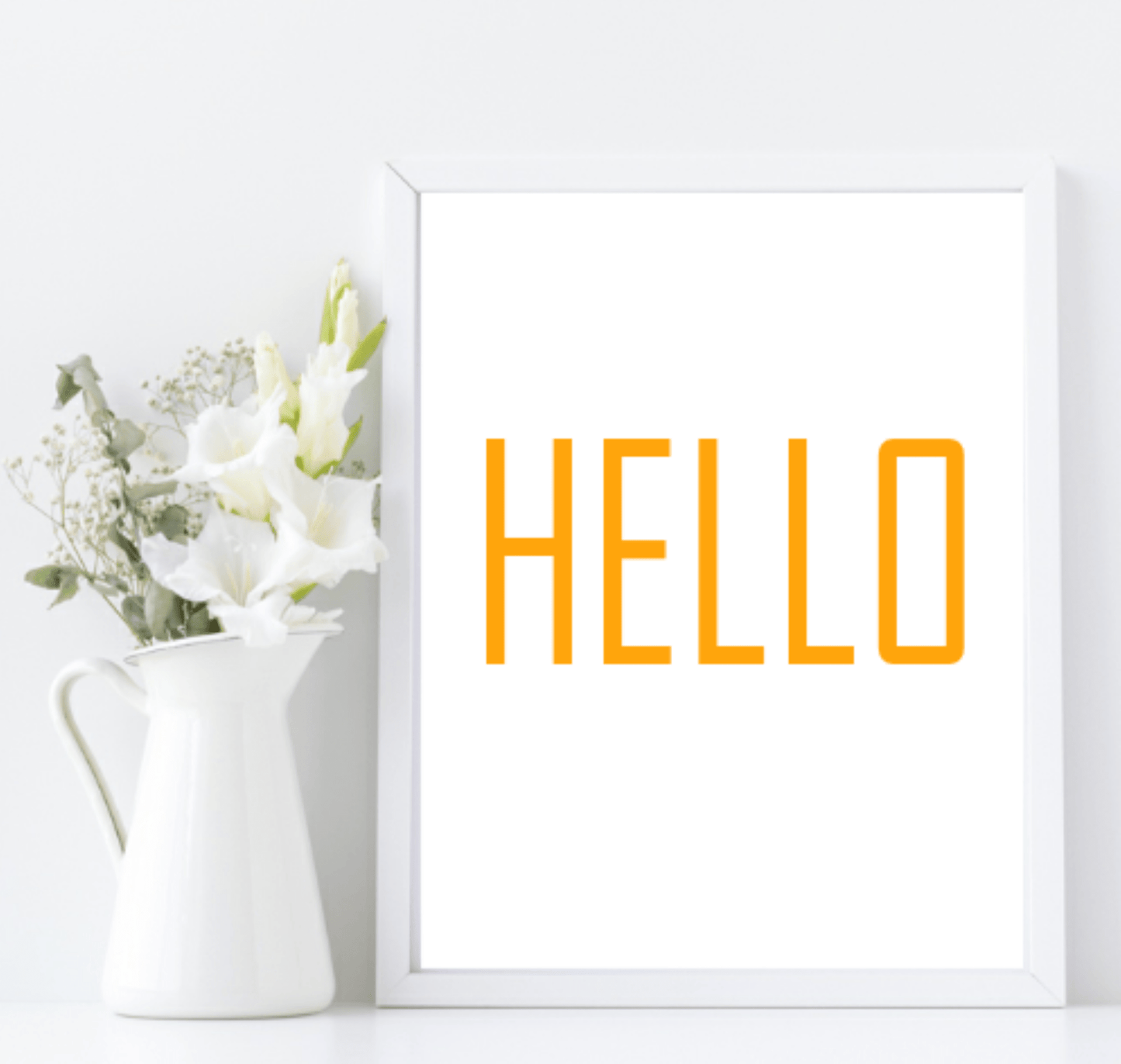 Hello Print | Hall & Entry Way Wall Art | Customisable