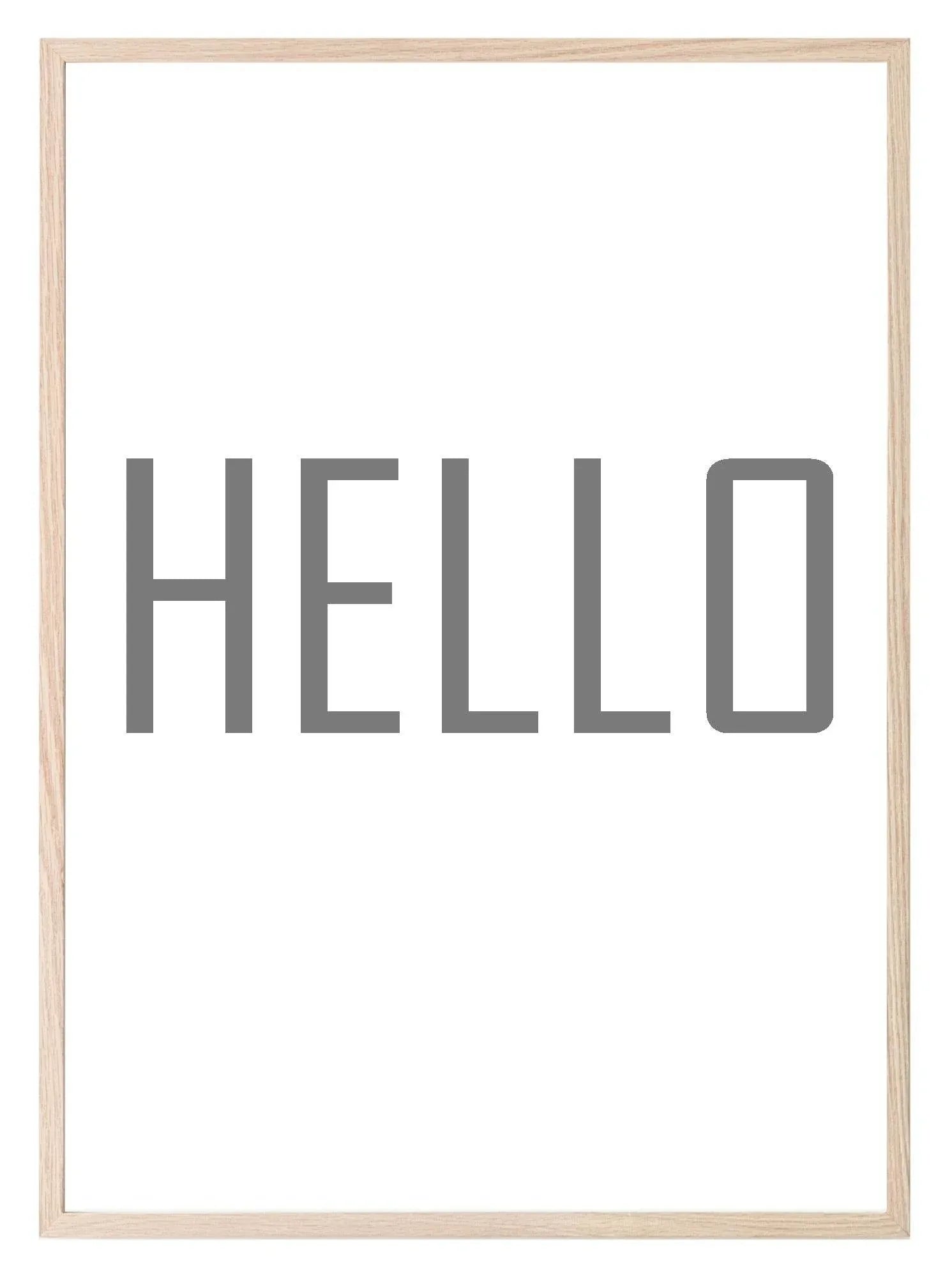 Hello Print | Hall & Entry Way Wall Art | Customisable - Larosier Prints
