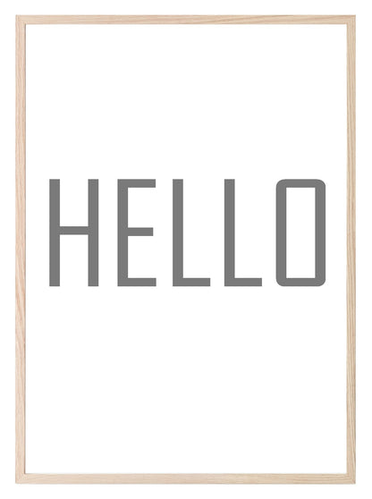 Hello Print | Hall & Entry Way Wall Art | Customisable