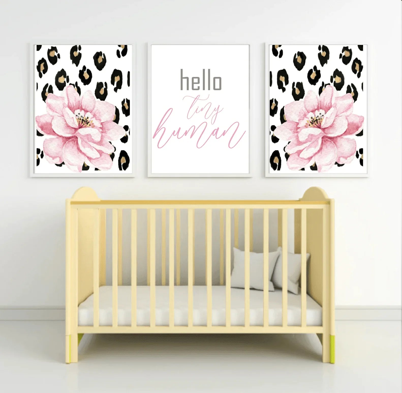 Hello Tiny Human Print | Kids Wall Art - Larosier Prints
