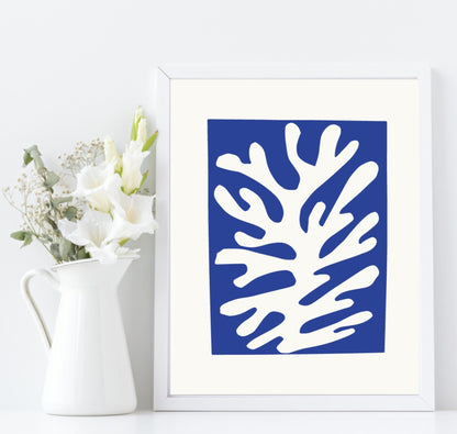 Henri Matisse Abstract Print | Blue Wall Art