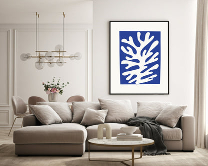 Henri Matisse Abstract Print | Blue Wall Art