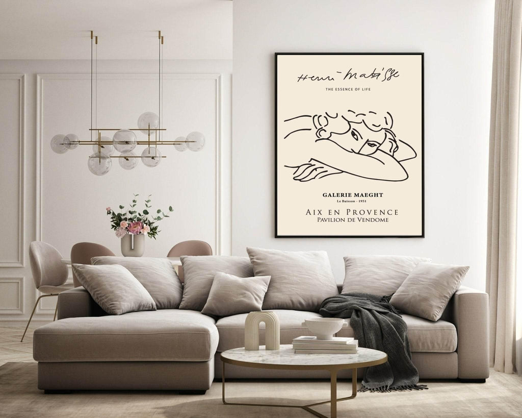 Henri Matisse Aix En Provence Print | Beige Abstract Wall Art - Larosier Prints