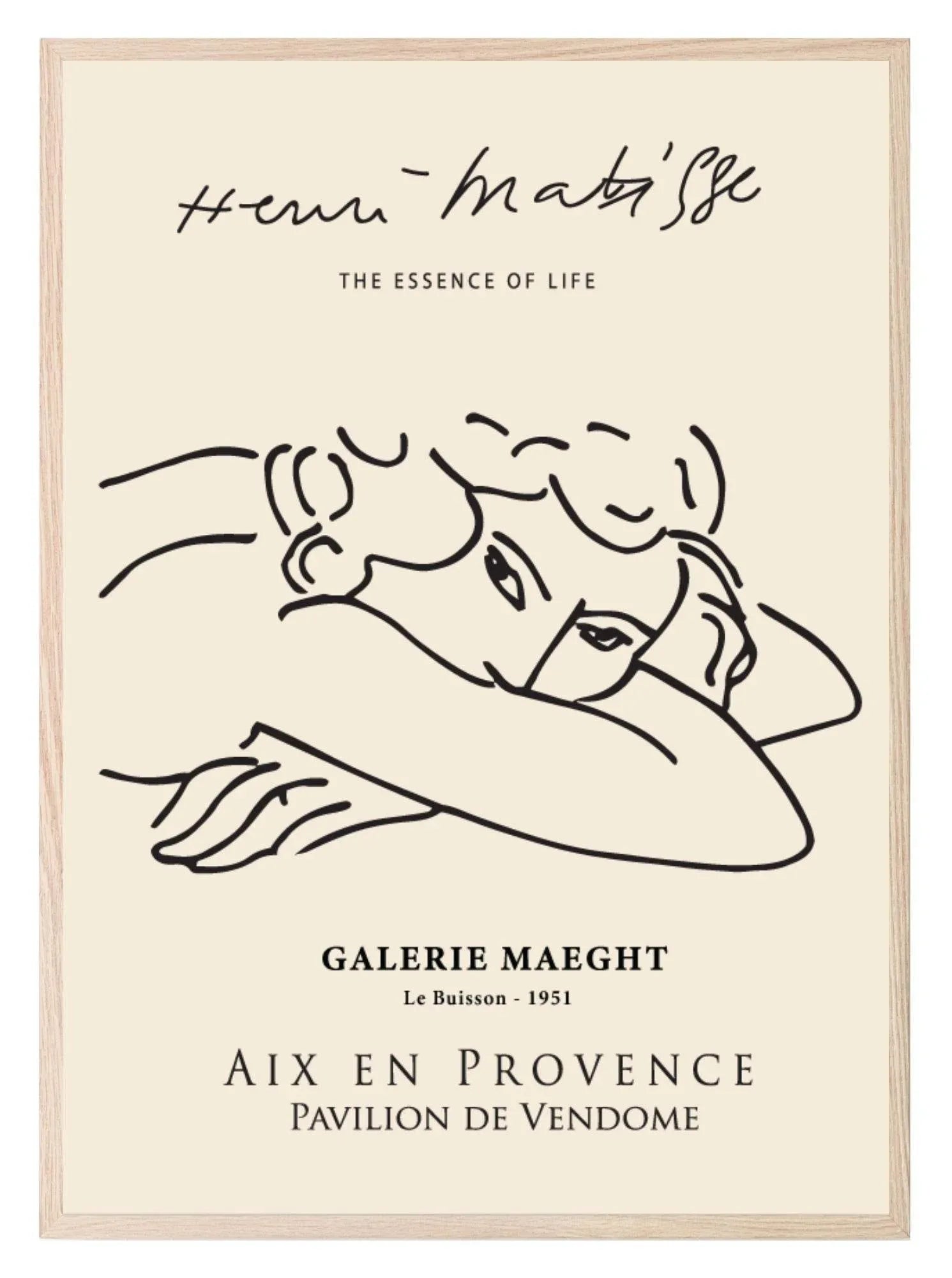 Henri Matisse Aix En Provence Print | Beige Abstract Wall Art - Larosier Prints