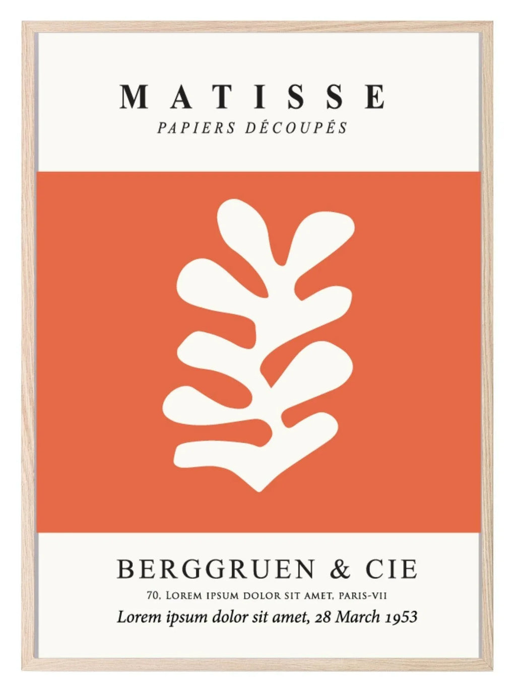 Henri Matisse Berggruen & Cie Orange Print | Orange Abstract Wall Art - Larosier Prints