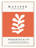 Henri Matisse Berggruen & Cie Orange Print | Orange Abstract Wall Art - Larosier Prints