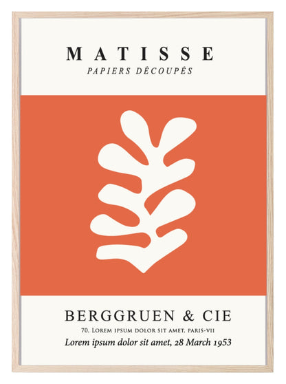 Henri Matisse Berggruen & Cie Orange Print | Orange Abstract Wall Art