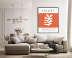 Henri Matisse Berggruen & Cie Orange Print | Orange Abstract Wall Art - Larosier Prints