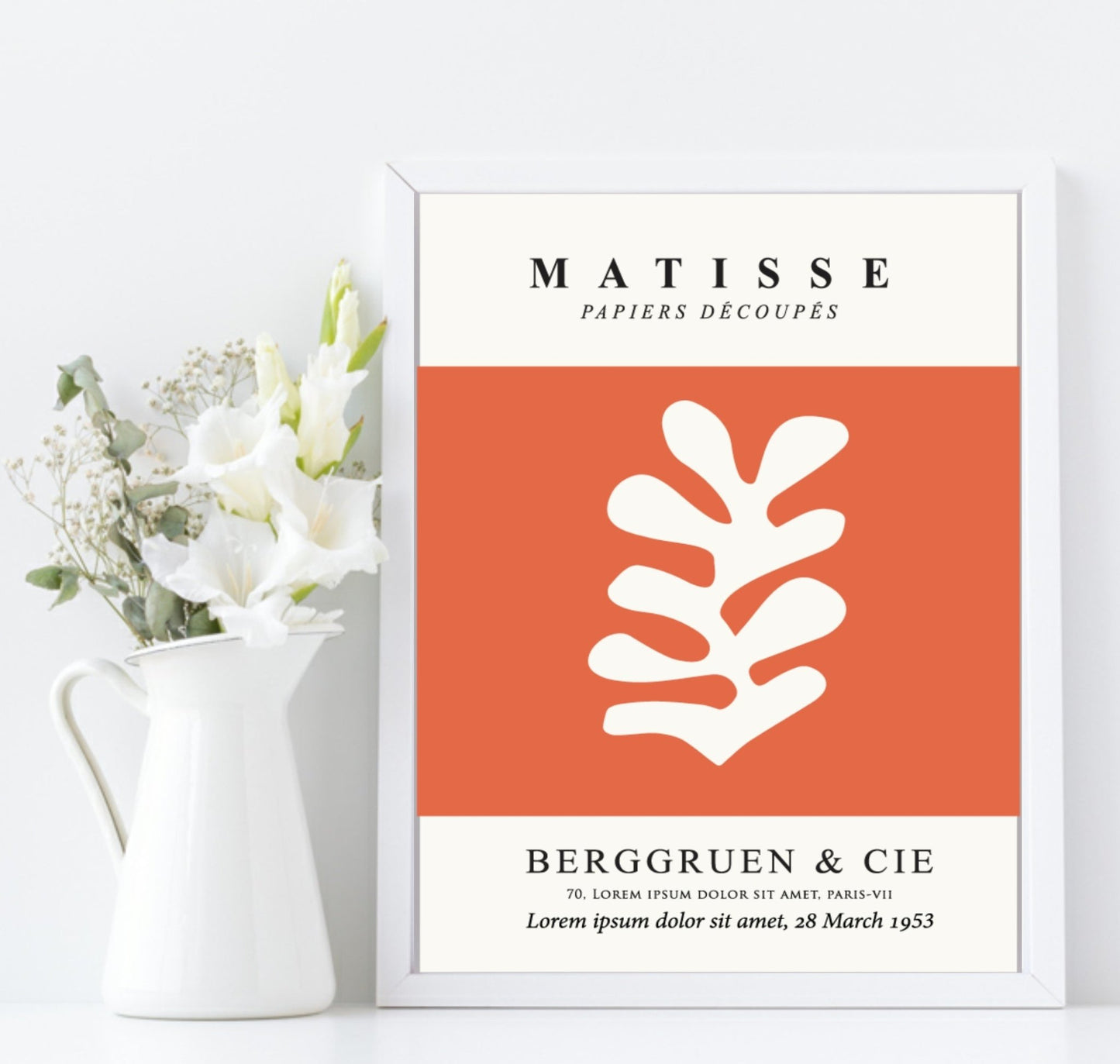 Henri Matisse Berggruen & Cie Orange Print | Orange Abstract Wall Art