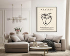Henri Matisse Berggruen & Cie Print | Beige Abstract Face Wall Art - Larosier Prints