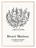 Henri Matisse Galerie Maeght Print | Beige Abstract Tree Wall Art - Larosier Prints