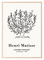 Henri Matisse Galerie Maeght Print | Beige Abstract Tree Wall Art - Larosier Prints