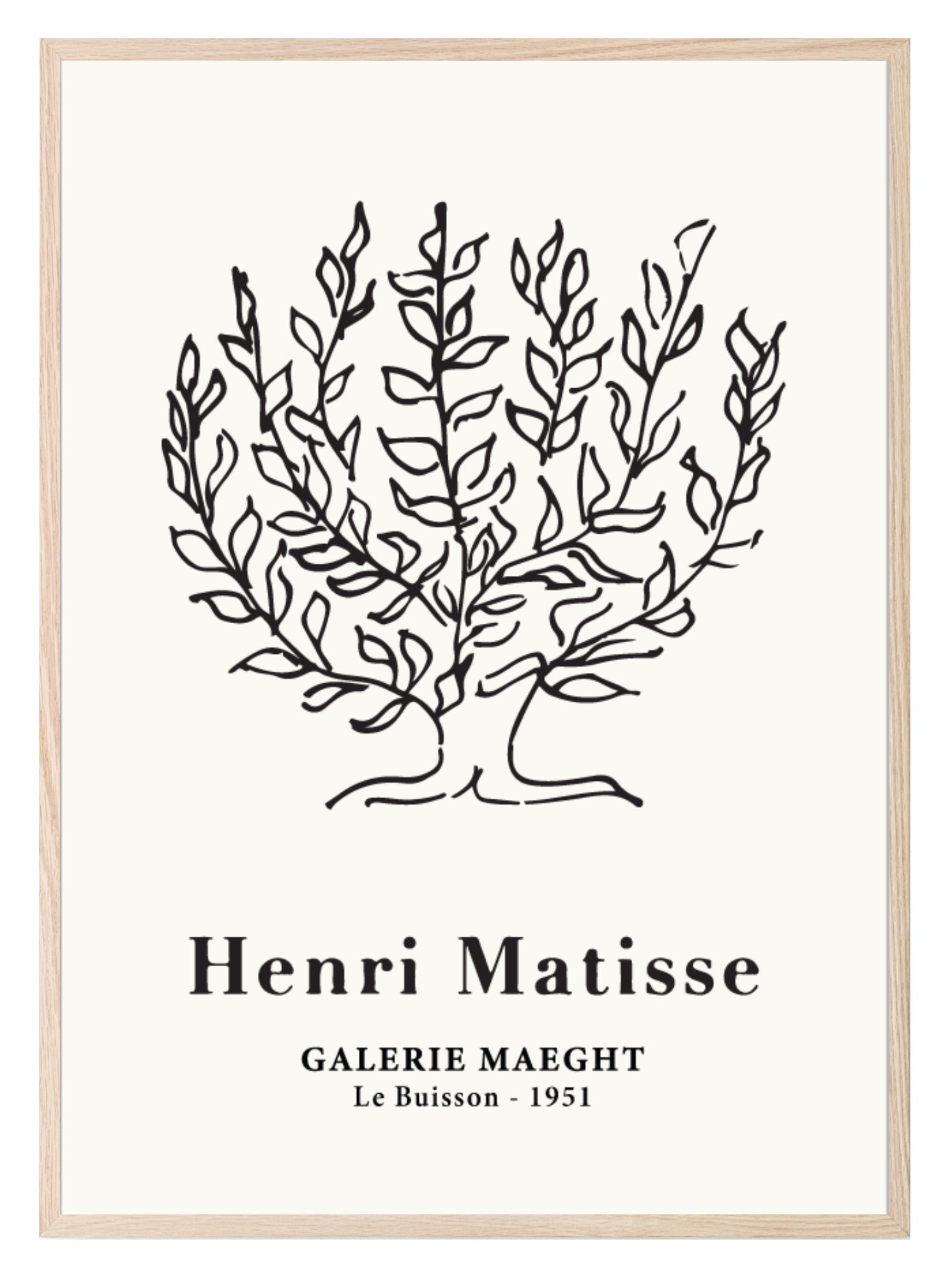 Henri Matisse Galerie Maeght Print | Beige Abstract Tree Wall Art