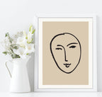 Henri Matisse Print | Abstract Face Wall Art - Larosier Prints